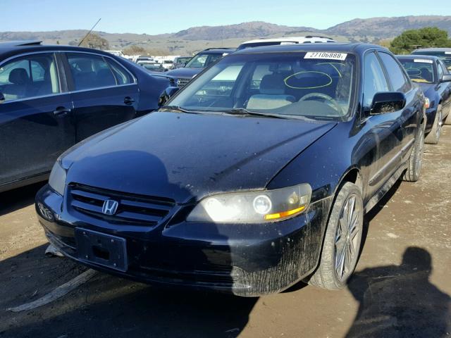 1HGCG66842A066915 - 2002 HONDA ACCORD EX BLACK photo 2