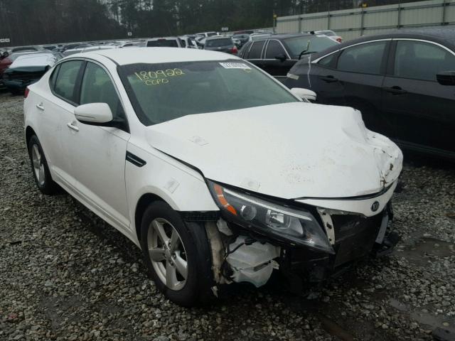 KNAGM4A74E5515869 - 2014 KIA OPTIMA LX WHITE photo 1