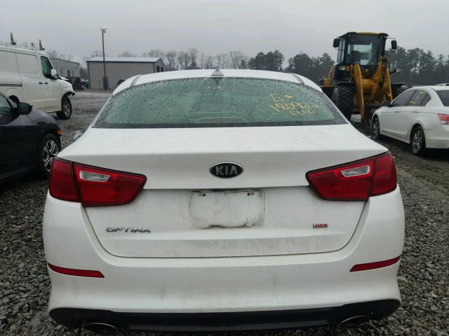 KNAGM4A74E5515869 - 2014 KIA OPTIMA LX WHITE photo 9