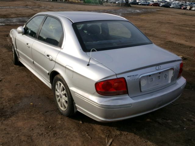 KMHWF35HX4A973536 - 2004 HYUNDAI SONATA GLS SILVER photo 3