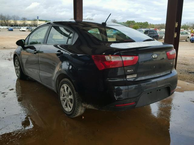 KNADM4A3XD6209414 - 2013 KIA RIO LX Սև լուսանկար 3