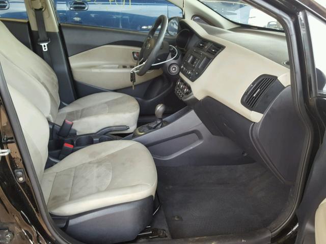 KNADM4A3XD6209414 - 2013 KIA RIO LX Սև լուսանկար 5