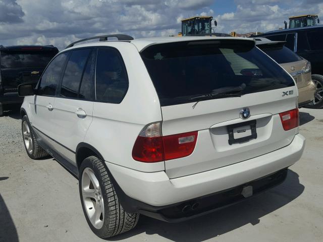 5UXFB53534LV07325 - 2004 BMW X5 4.4I WHITE photo 3