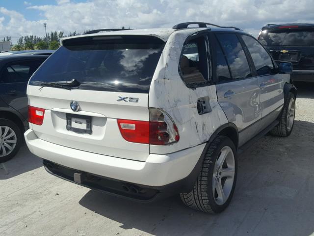 5UXFB53534LV07325 - 2004 BMW X5 4.4I WHITE photo 4