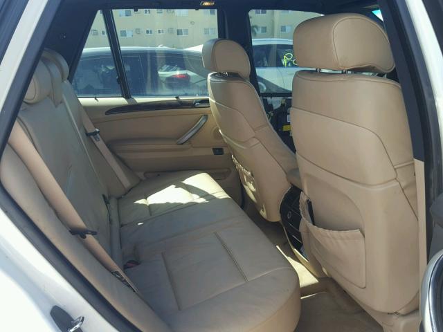 5UXFB53534LV07325 - 2004 BMW X5 4.4I WHITE photo 6