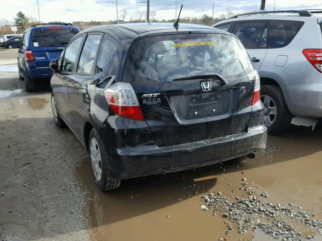 JHMGE8H30DC072414 - 2013 HONDA FIT BLACK photo 3