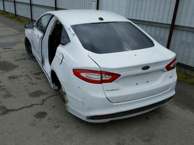 3FA6P0H74ER359503 - 2014 FORD FUSION SE WHITE photo 3