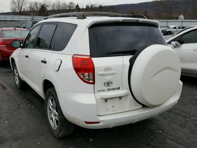 JTMBD33V785207232 - 2008 TOYOTA RAV4 WHITE photo 3