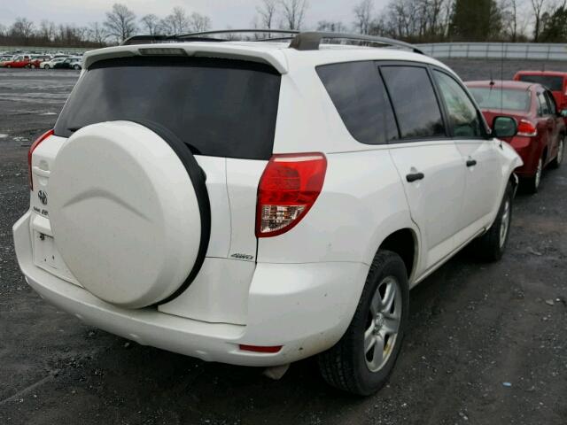 JTMBD33V785207232 - 2008 TOYOTA RAV4 WHITE photo 4