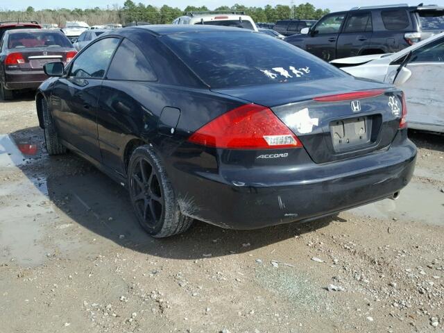 1HGCM72737A024013 - 2007 HONDA ACCORD EX BLACK photo 3