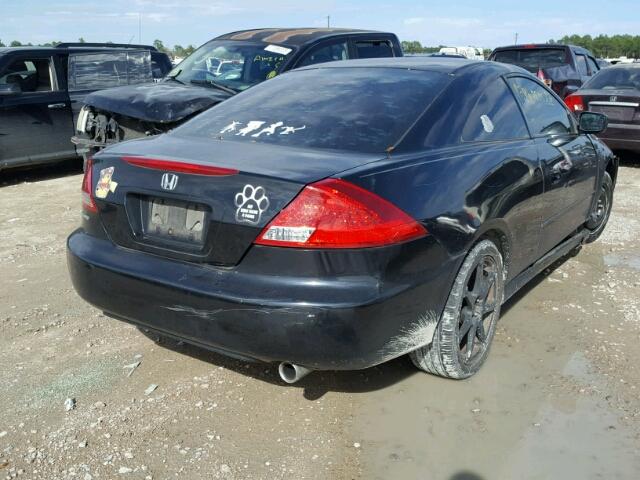 1HGCM72737A024013 - 2007 HONDA ACCORD EX BLACK photo 4