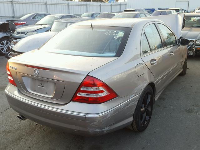 WDBRF52H86A888536 - 2006 MERCEDES-BENZ C GENERATI TAN photo 4