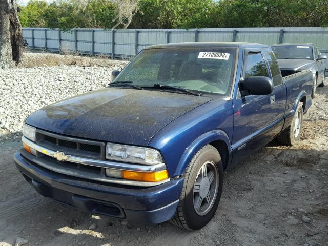 1GCCS19W0Y8244684 - 2000 CHEVROLET S TRUCK S1 BLUE photo 2