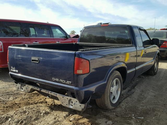 1GCCS19W0Y8244684 - 2000 CHEVROLET S TRUCK S1 BLUE photo 4