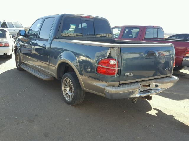 1FTRW07L01KA87734 - 2001 FORD F150 SUPER BLUE photo 3