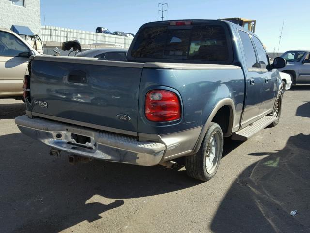 1FTRW07L01KA87734 - 2001 FORD F150 SUPER BLUE photo 4