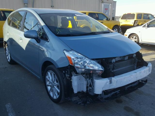 JTDZN3EU2EJ005398 - 2014 TOYOTA PRIUS V BLUE photo 1