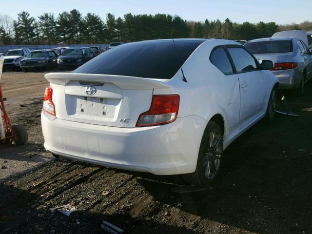 JTKJF5C73B3013201 - 2011 TOYOTA SCION TC WHITE photo 4