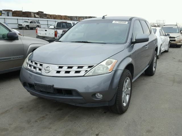 JN8AZ08W75W430538 - 2005 NISSAN MURANO SL CHARCOAL photo 2