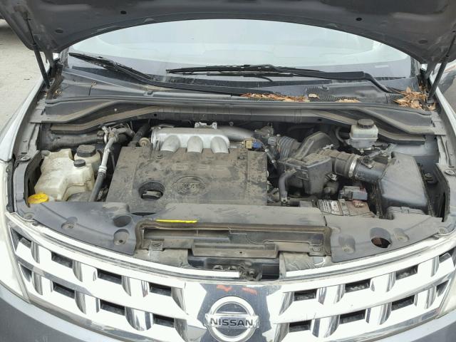 JN8AZ08W75W430538 - 2005 NISSAN MURANO SL CHARCOAL photo 7