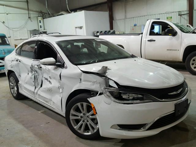 1C3CCCAB7FN630961 - 2015 CHRYSLER 200 LIMITE WHITE photo 1