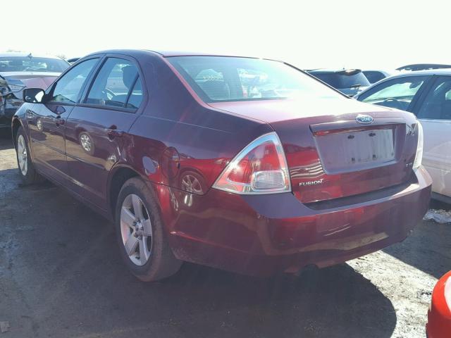 3FAFP07136R106218 - 2006 FORD FUSION SE MAROON photo 3