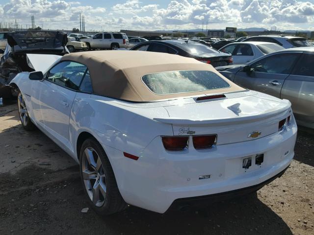 2G1FC3D31C9102949 - 2012 CHEVROLET CAMARO LT WHITE photo 3