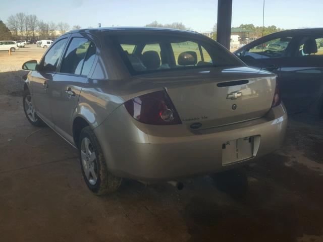 1G1AK55F167643300 - 2006 CHEVROLET COBALT LS TAN photo 3