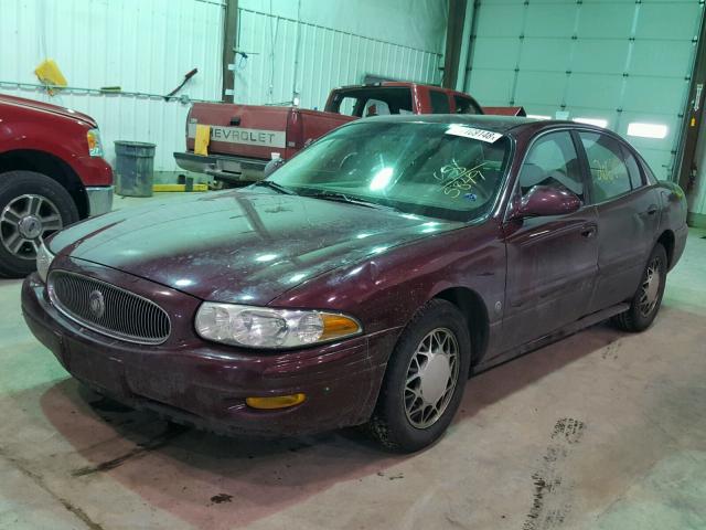 1G4HP54K424175849 - 2002 BUICK LESABRE CU MAROON photo 2