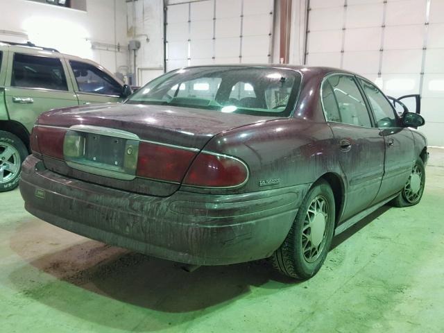 1G4HP54K424175849 - 2002 BUICK LESABRE CU MAROON photo 4