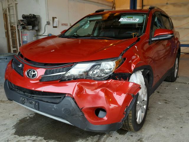 2T3DFREV1EW160433 - 2014 TOYOTA RAV4 LIMIT RED photo 2