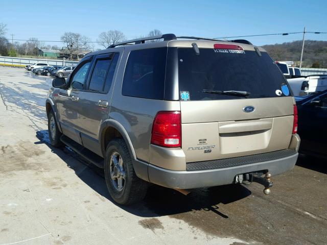 1FMZU63E82UA32594 - 2002 FORD EXPLORER X TAN photo 3