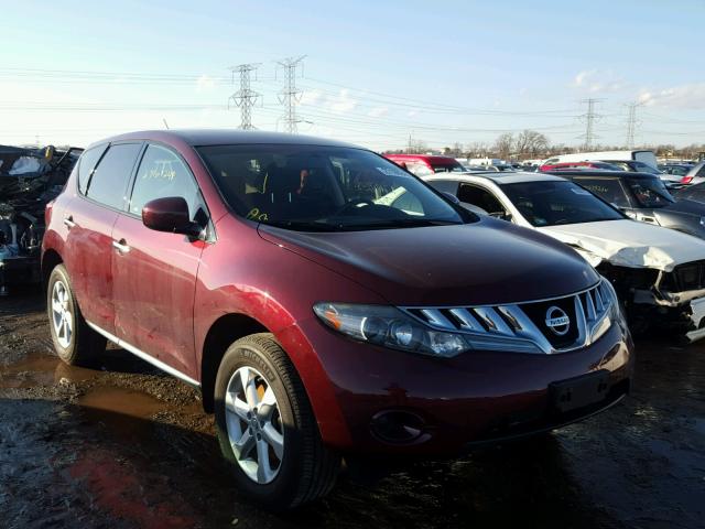 JN8AZ1MU0AW001732 - 2010 NISSAN MURANO S MAROON photo 1