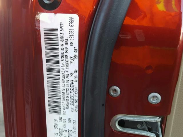 3C6UD5KL7CG337444 - 2012 DODGE RAM 2500 L RED photo 10