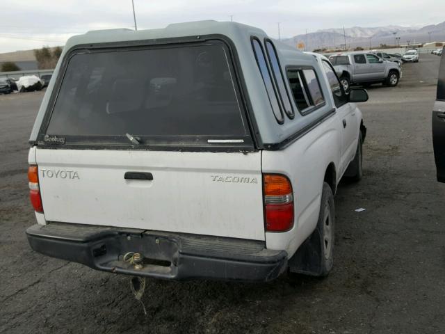 5TENL42N52Z008353 - 2002 TOYOTA TACOMA WHITE photo 4