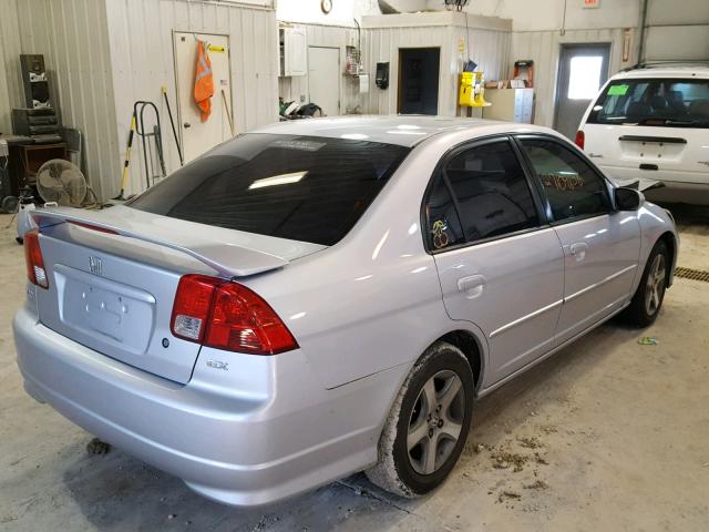 1HGES26774L023300 - 2004 HONDA CIVIC EX SILVER photo 4