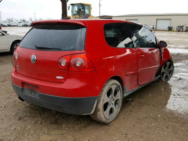 WVWFV71K26W084543 - 2006 VOLKSWAGEN NEW GTI RED photo 4