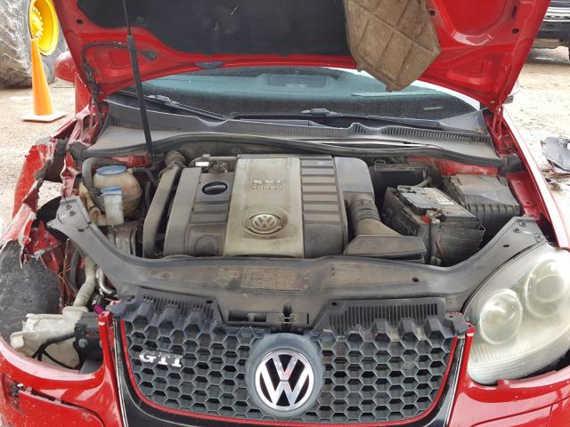 WVWFV71K26W084543 - 2006 VOLKSWAGEN NEW GTI RED photo 7