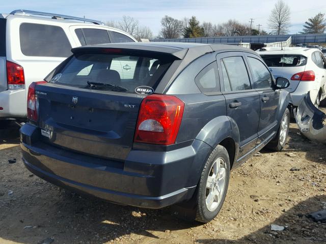 1B3HB48B37D248192 - 2007 DODGE CALIBER SX BLUE photo 4