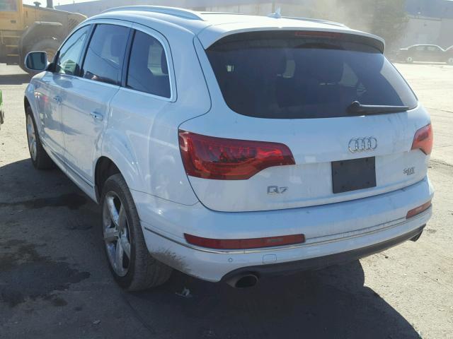 WA1LGAFE8FD022177 - 2015 AUDI Q7 PREMIUM WHITE photo 3