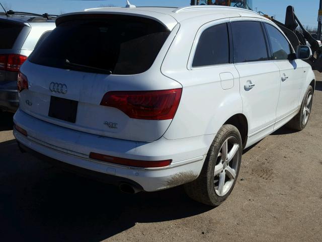 WA1LGAFE8FD022177 - 2015 AUDI Q7 PREMIUM WHITE photo 4