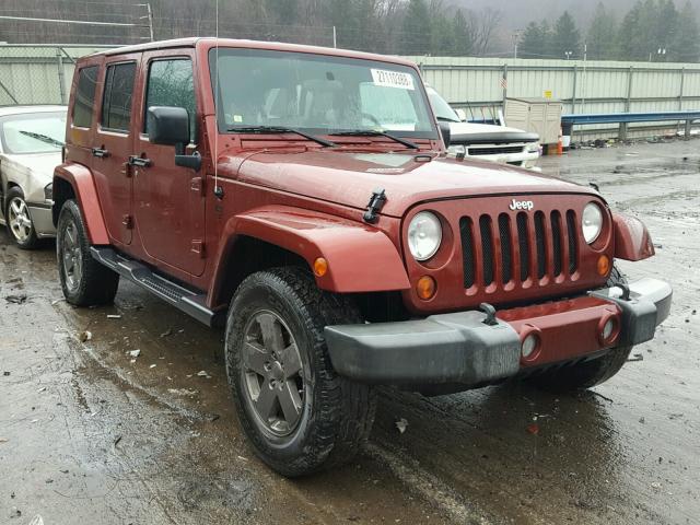 1J4GA59178L588276 - 2008 JEEP WRANGLER U BURGUNDY photo 1