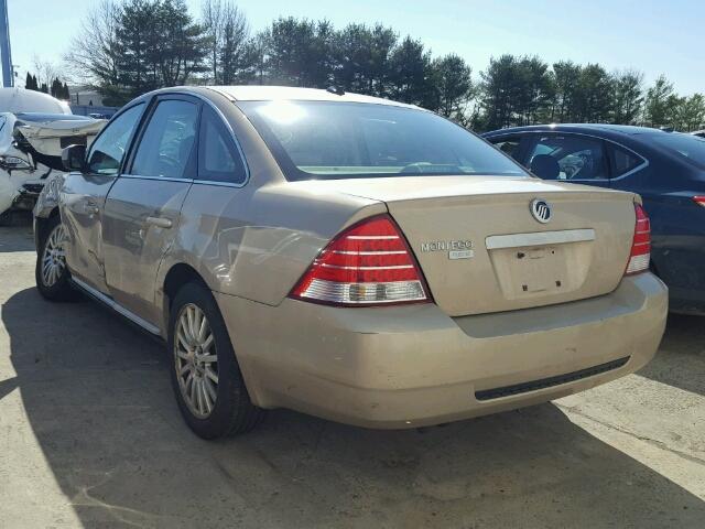 1MEHM42167G607718 - 2007 MERCURY MONTEGO PR TAN photo 3