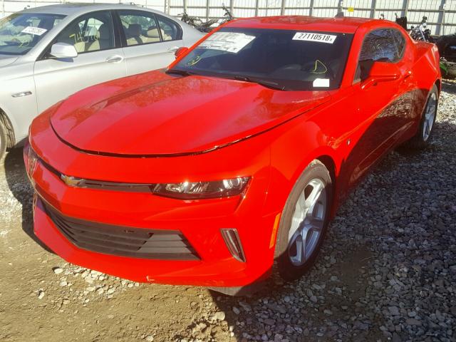 1G1FB1RS5H0132139 - 2017 CHEVROLET CAMARO LT RED photo 2