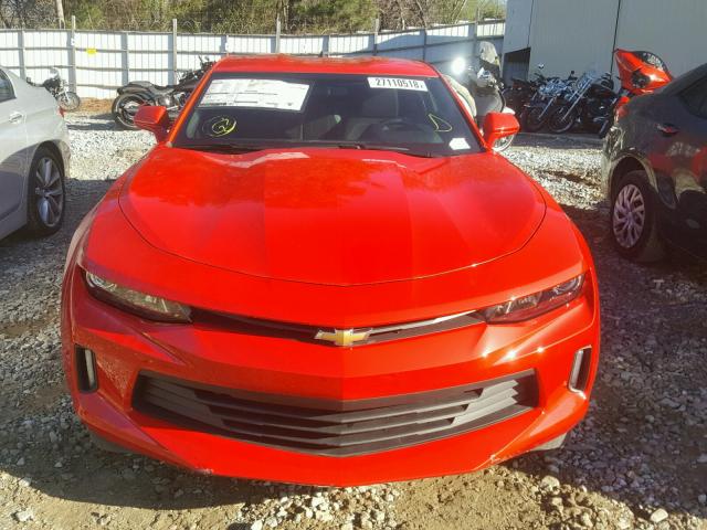 1G1FB1RS5H0132139 - 2017 CHEVROLET CAMARO LT RED photo 9