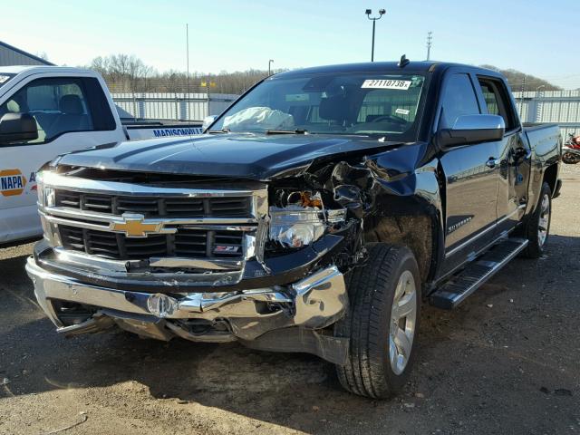 3GCUKSEC5EG342539 - 2014 CHEVROLET SILVERADO BLACK photo 2