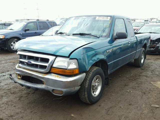 1FTYR14U2WPB62899 - 1998 FORD RANGER SUP GREEN photo 2