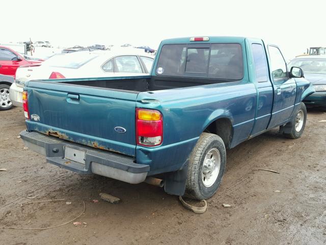 1FTYR14U2WPB62899 - 1998 FORD RANGER SUP GREEN photo 4