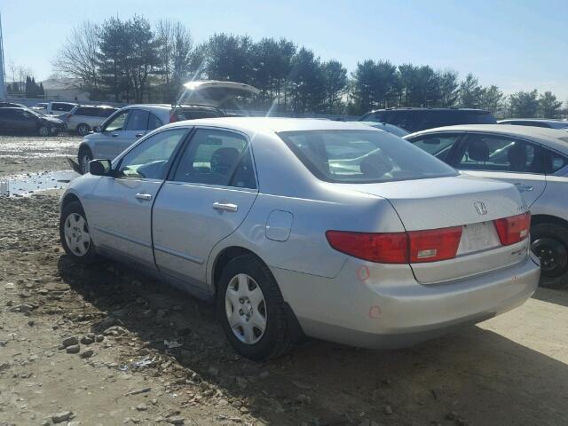 1HGCM56485A046235 - 2005 HONDA ACCORD LX SILVER photo 3