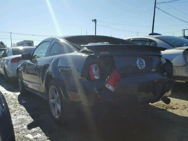 1ZVFT80NX75236872 - 2007 FORD MUSTANG CHARCOAL photo 3